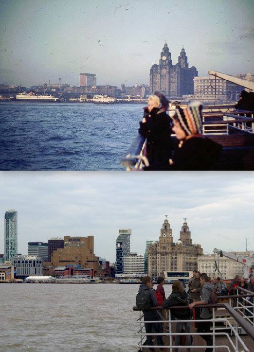 007 Pier Head from the ferry, 1962 and 2014