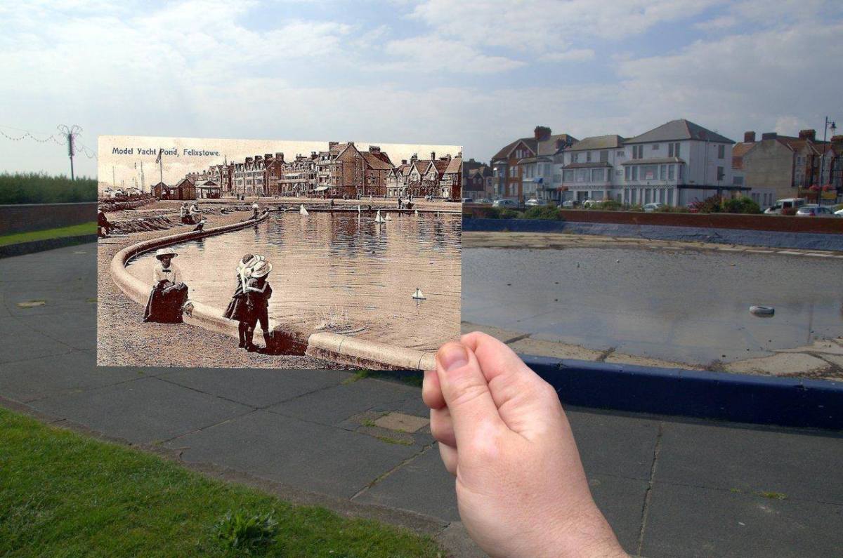 041 Boating Lake, 1900s in 2014 thumby