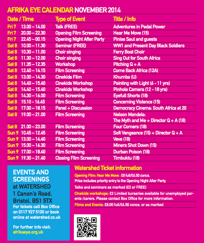 Afrika Eye Film Festival Bristol 2014