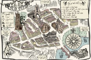 Bristol Old City Map