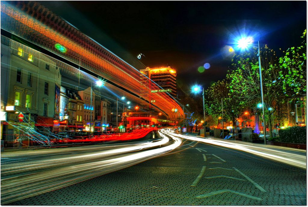 01 Luke Andrew Scowen - Bristol City Centre at Night
