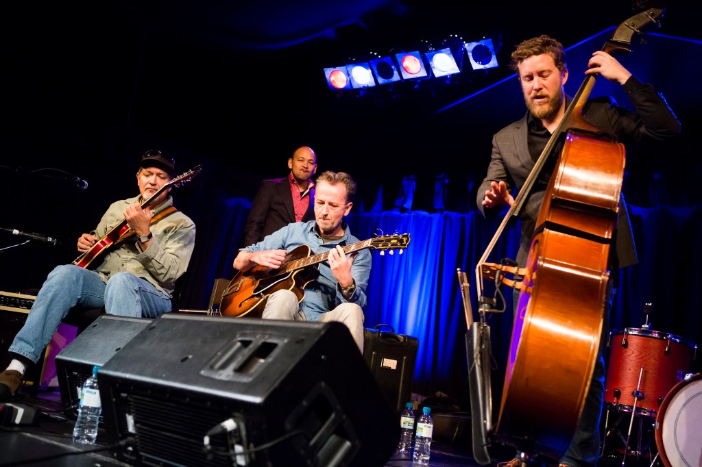 Django A La Creole perform at Bristol International Jazz & Blues Festival, Colston Hall, Bristol. 8 March 2014.