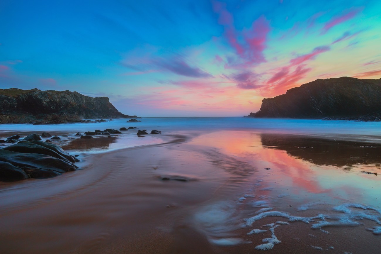 Adrian Kingsley-Hughes - 'Reflections of a Dying Day' - Porth Dafarch, Anglesey