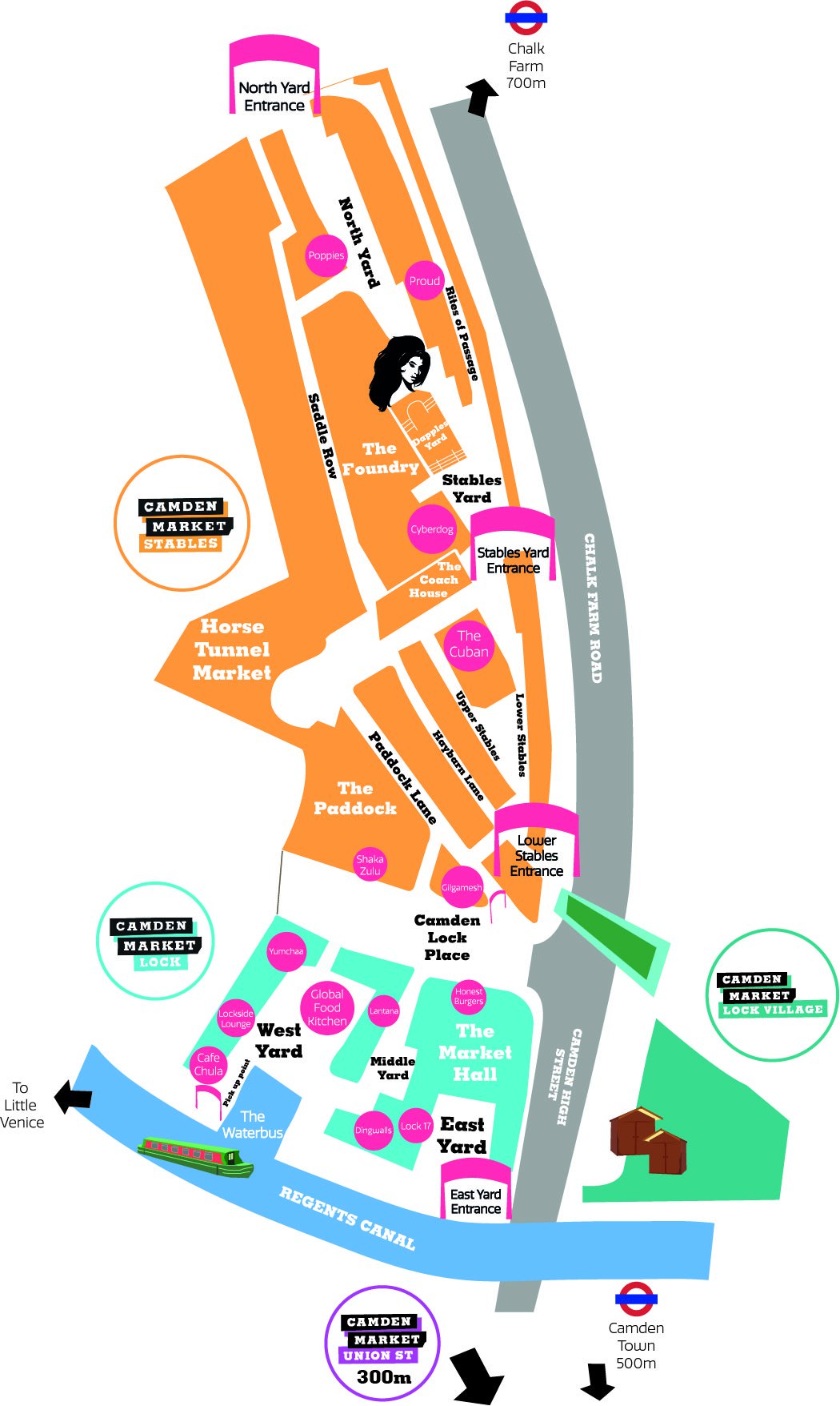 Camden Market map