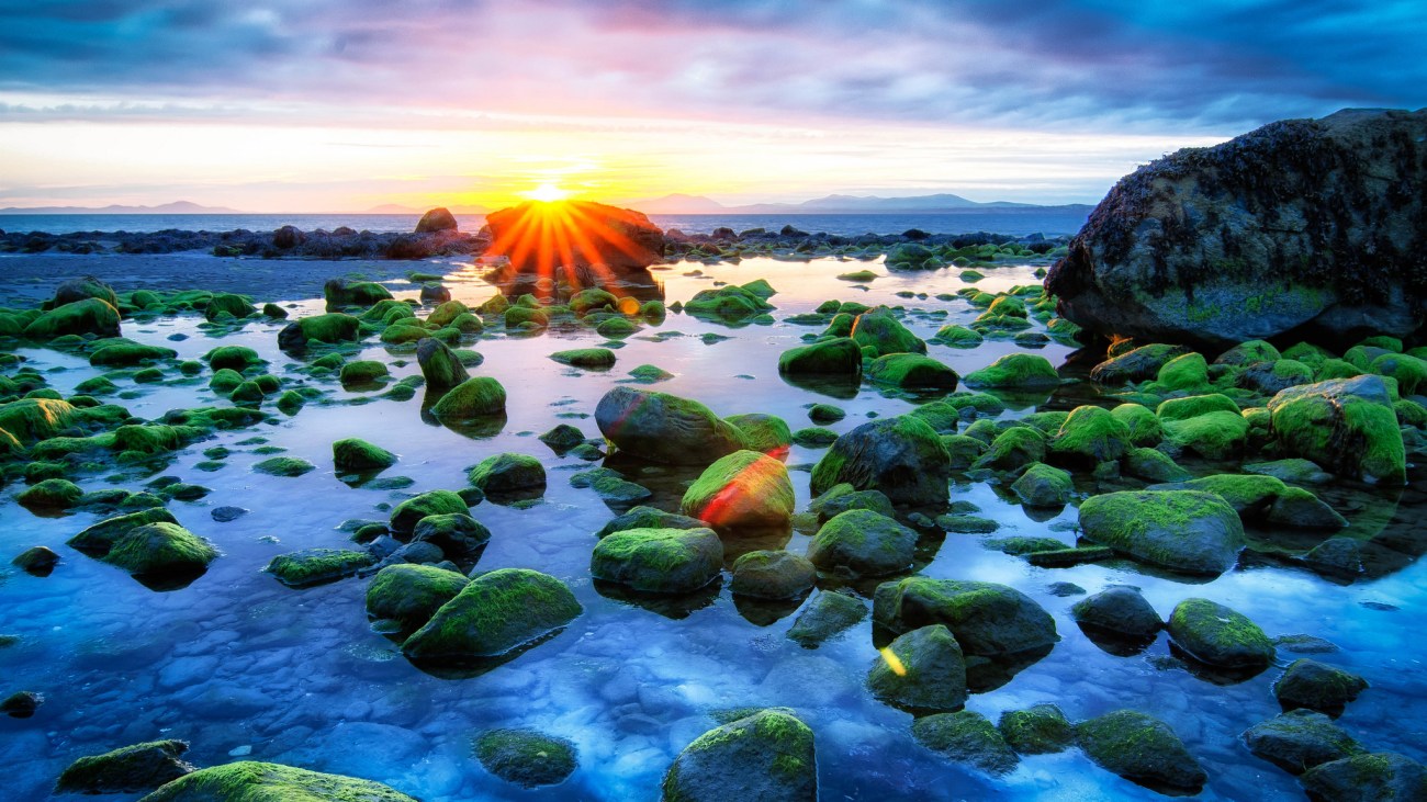 gaco79 - Sunset on the beach at Shell Island, Llanbedr, Wales, UK