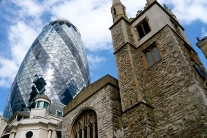 Herry Lawford - The City The Gherkin and St Andrew Undershaft