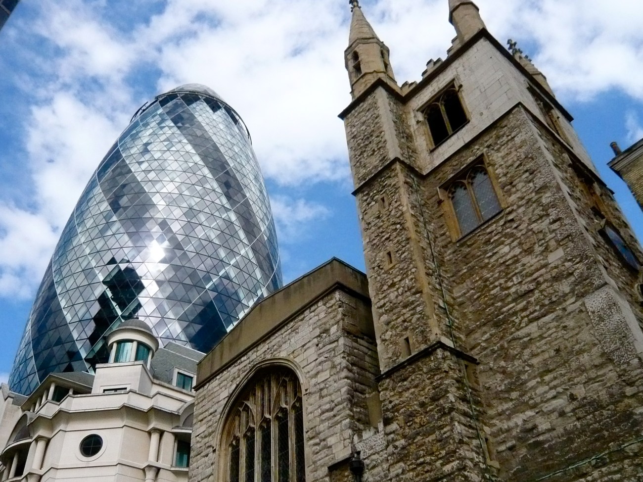 Herry Lawford - The City  The Gherkin and St Andrew Undershaft