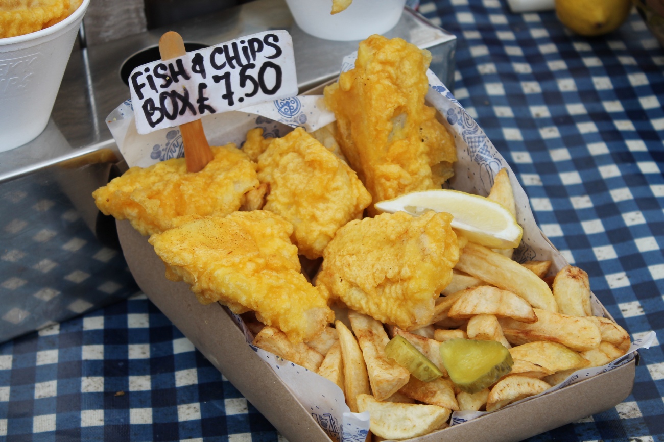 fish and chips box
