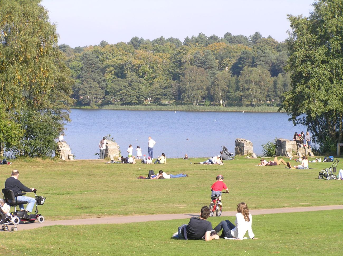 El lago de Virginia Water también aparece en los films de Harry Potter