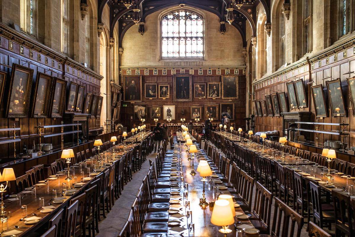 El gran salón de Christ Church, uno de los lugares de rodaje más emblemáticos de Harry Potter