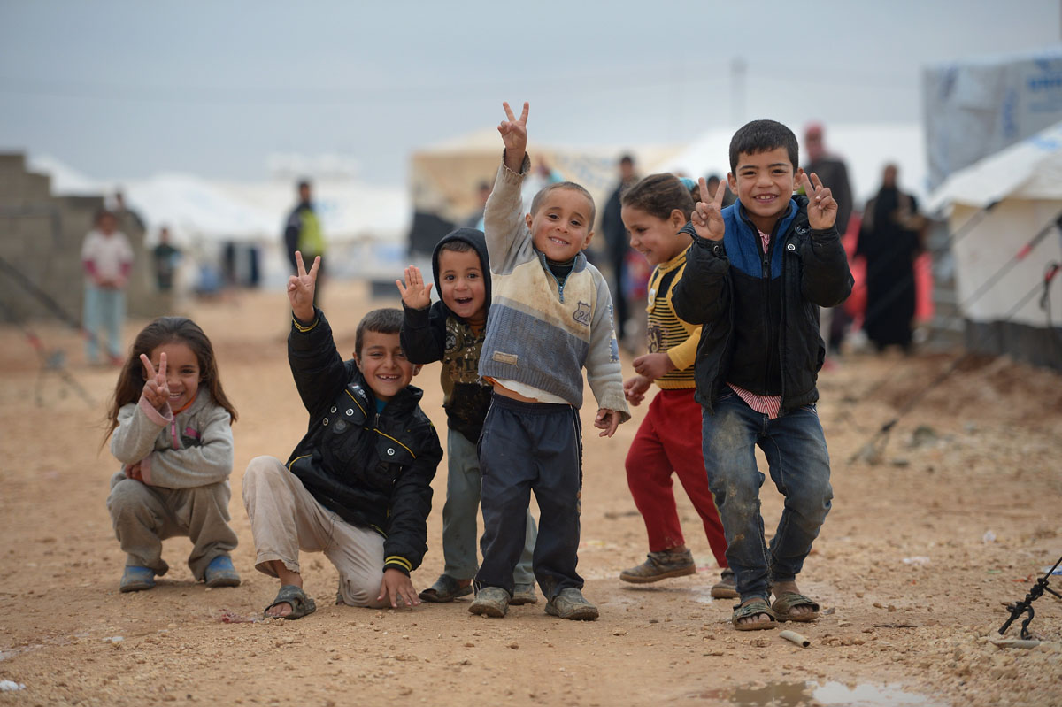 Thousands Of Syrian Refugees Seek Shelter In Makeshift Camps In Jordan