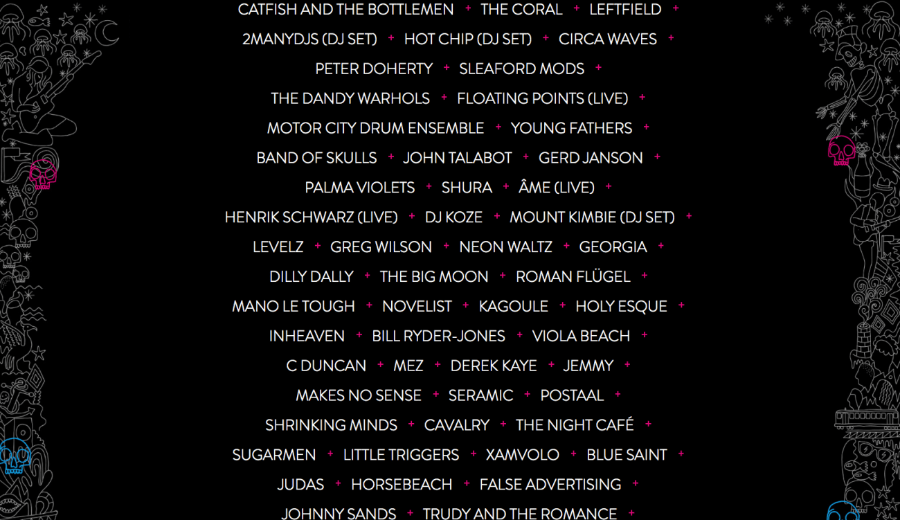 Line up Liverpool Sound City Festival