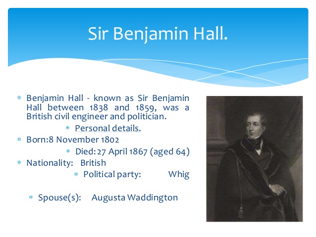 Benjamin Hall, Big Ben