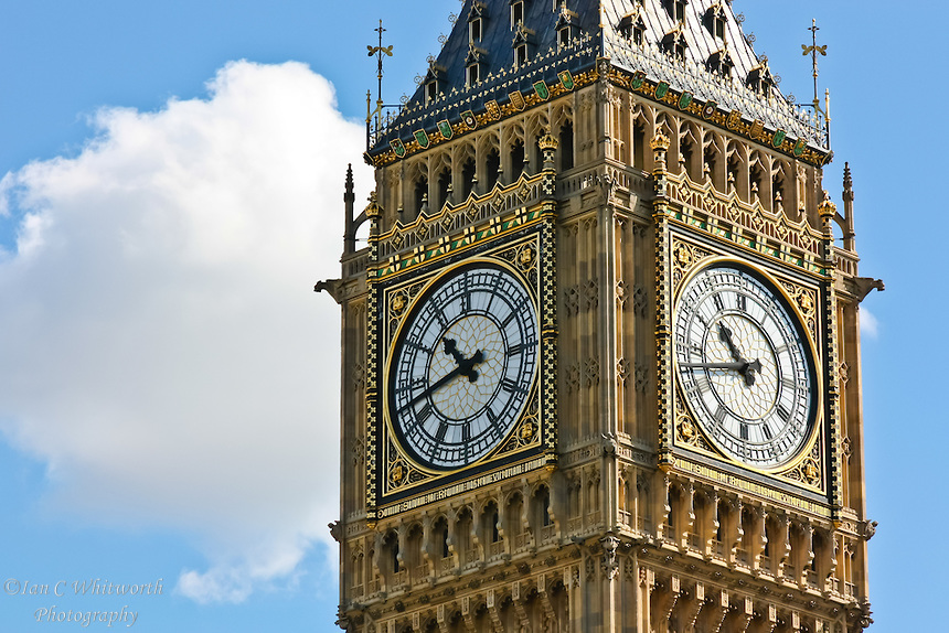 El reloj del Big Ben de Londres