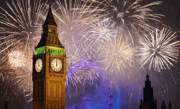 Año Nuevo en el Big Ben de Londres