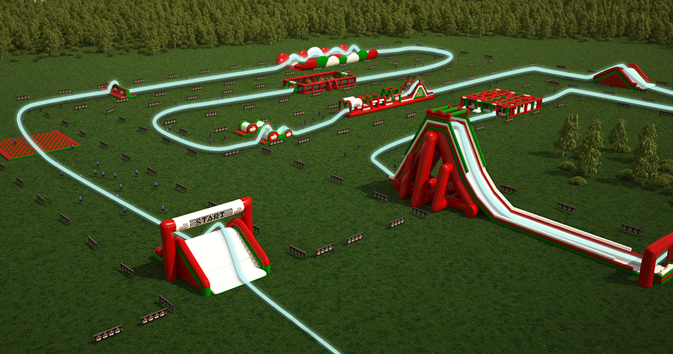 La carrera de obstáculos inflables más grande del mundo, en Bristol