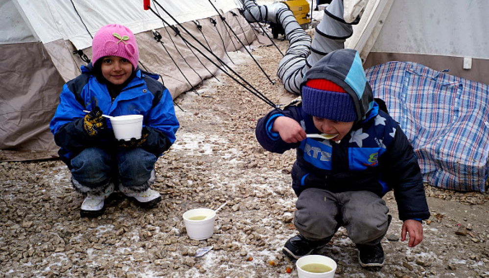 Niños refugiados en Calais / Getty Images
