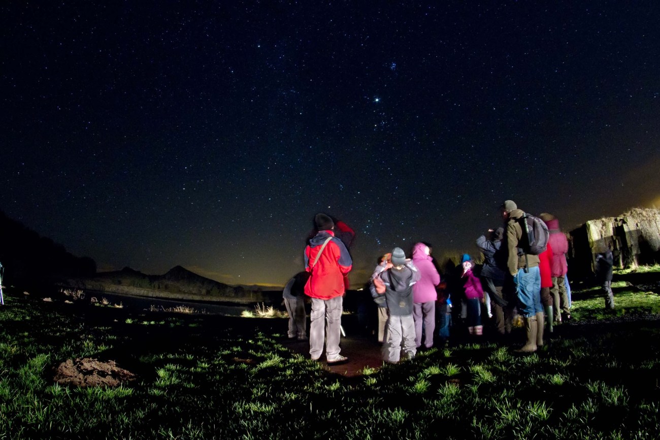 Estrellas en el parque de Northumberland