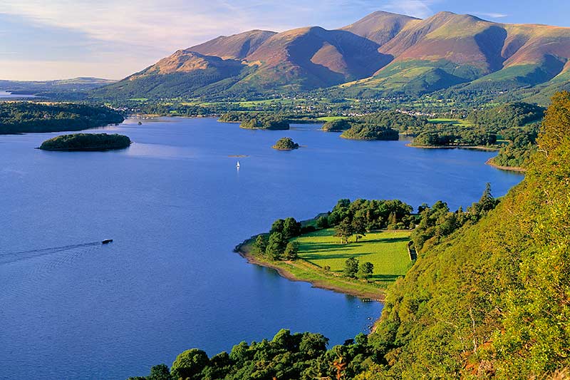 El lago Derwentwater
