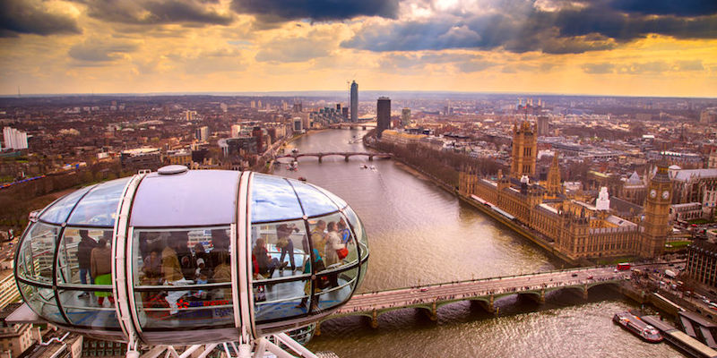 Vistas de Londres desde el London Eye