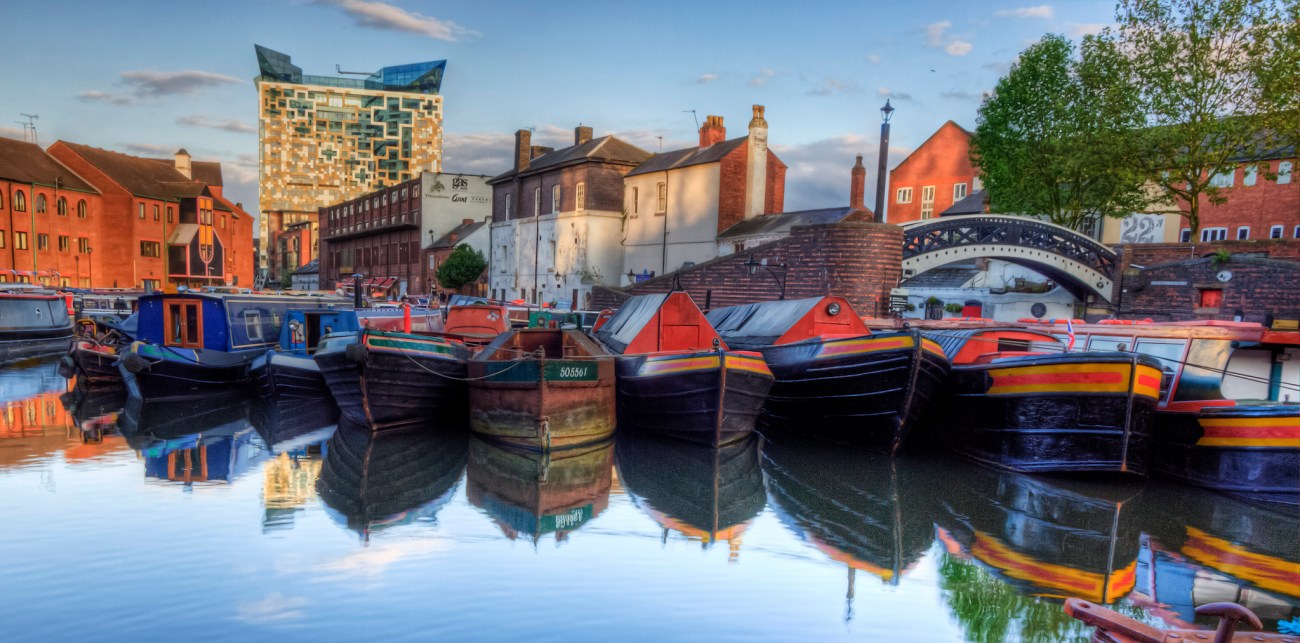 Foto: Neil Howard - Narrowboats in Birmingham