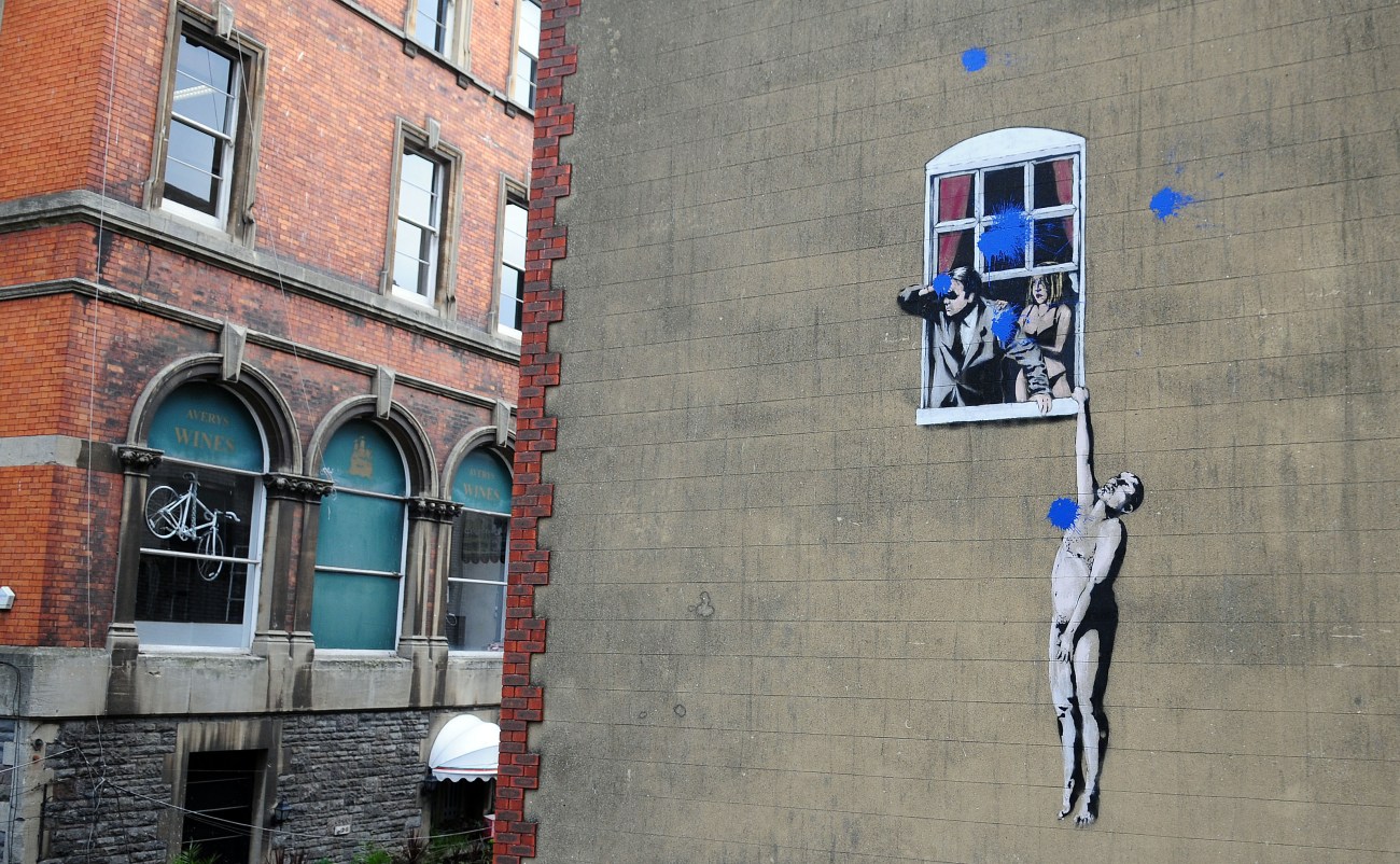 Man Hanging From Window, Bristol