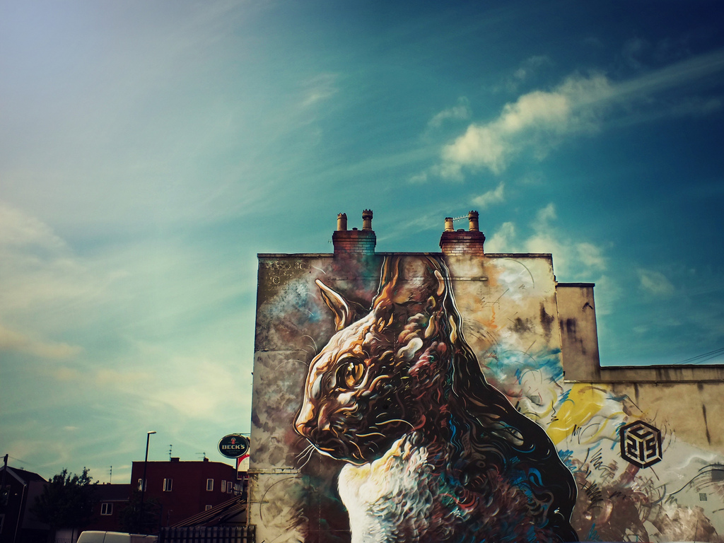 Uno de los graffitis del barrio de Bedminster, en Bristol