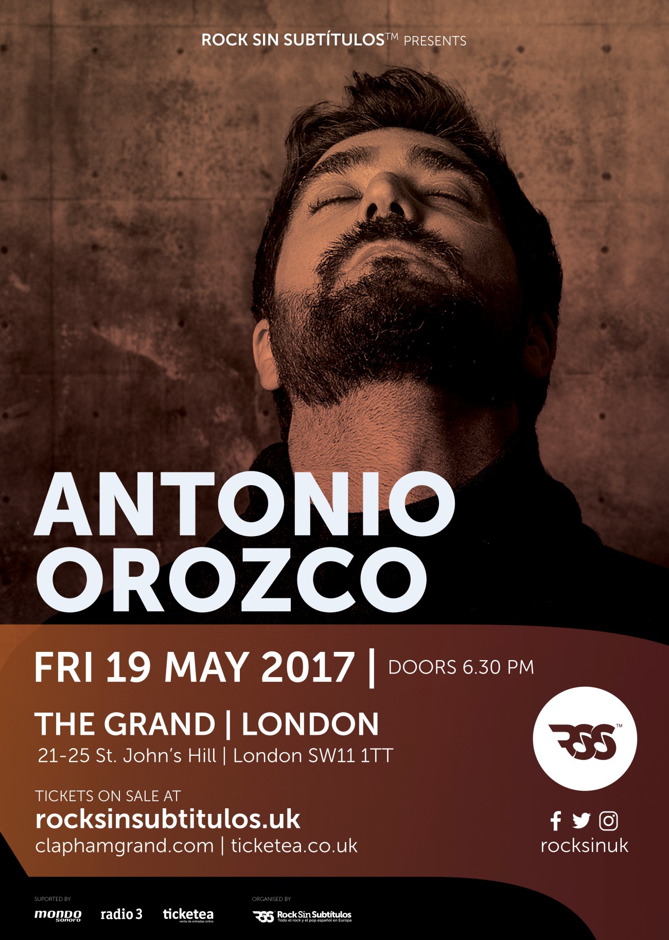 Antonio Orozco en Londres