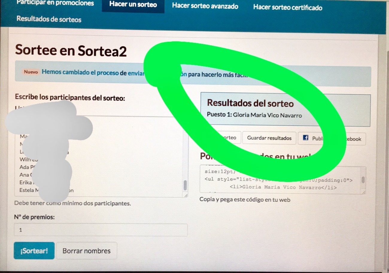 Sorteo 50 libras copa Mega Spanish Party Londres