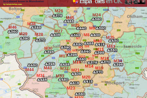 Precio habitaciones en casas compartidas de Manchester