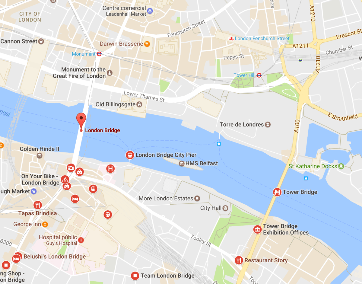 London Bridge Mapa